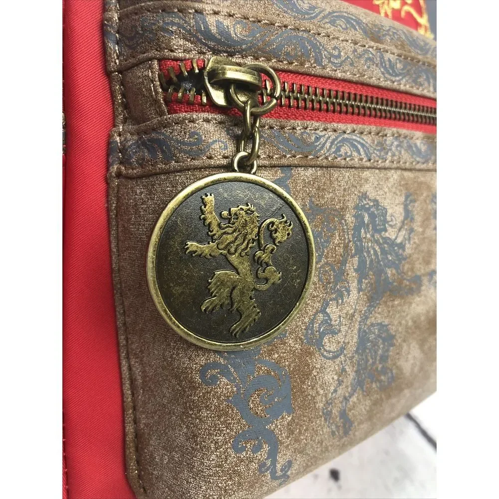 New Exclusive Game of Thrones Cersei Loungefly Mini Backpack‎ Red NWT